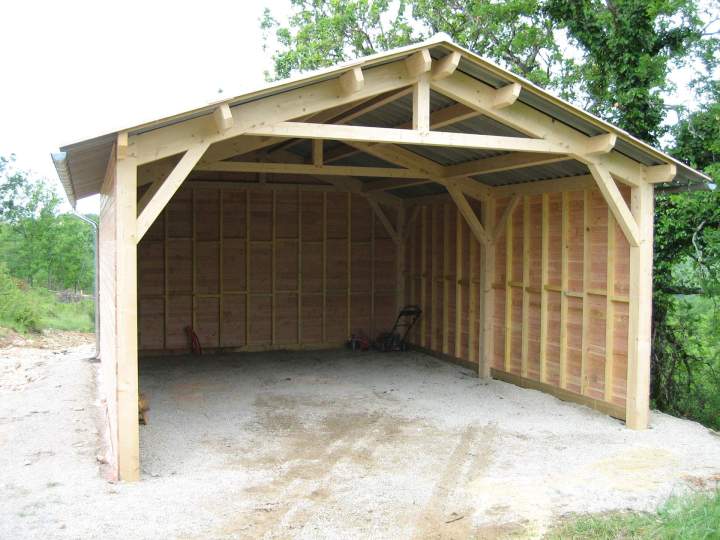 Garage en bois Grézels
